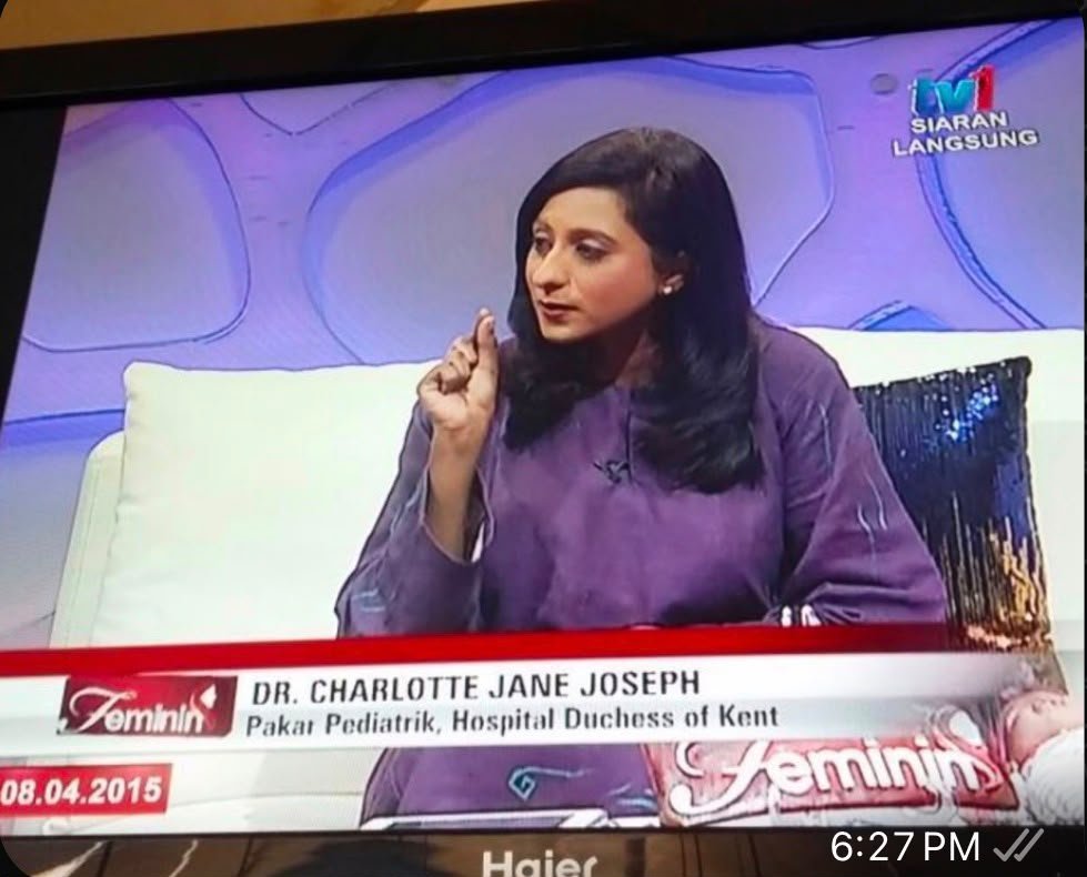 Dr Charlotte Jane Joseph during television interview